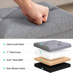 Storage Ottoman Footrest Stool Small Ottoman - Image 4