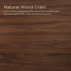 Furniture of America Lucian Mid-Century Modern Solid Wood 2 Piece Brown Round - Image 6