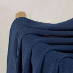 Chyhomenyc Navy Blue Semi Sheer Curtains 54 Inch Length - Image 9
