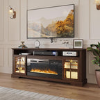 70" Fireplace TV Stand, Farmhouse Entertainment Center - Image 8