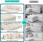 LINSY HOME Oversized Sectional Sleeper Sofa - Image 6