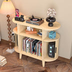 LUVIOHOME Large Round Record Player Stand - Image 4