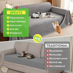 LOllON Velvet Couch Cover for Cats Dogs Kids - Image 9