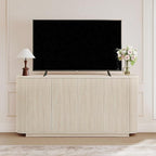 LKTART 64" Buffet Cabinet with Storage, Modern Fluted Accent Sideboard Media - Image 5