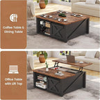 SEDETA 31.5" Lift Top Coffee Table - Image 4