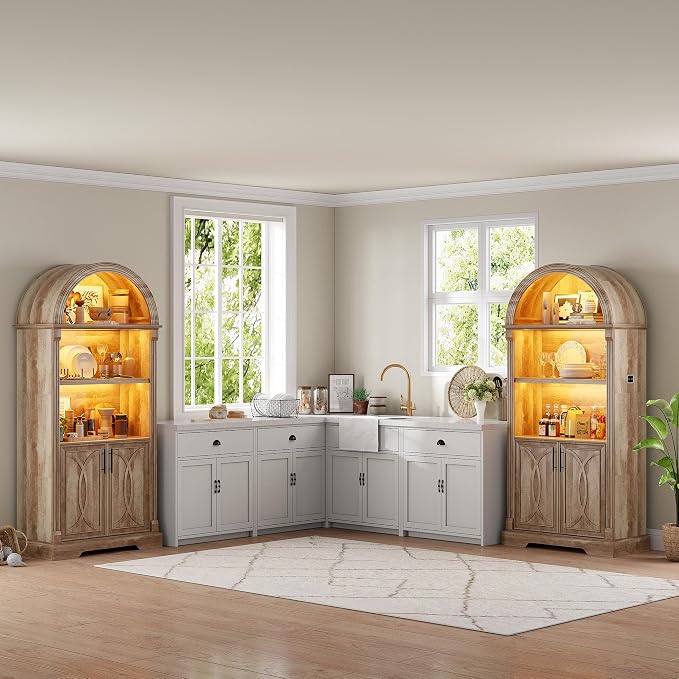 Vlsrka Arched Cabinet, Kitchen Pantry Cabinets - Image 8