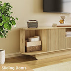 86.61'' Tambour TV Stand for 55-85 Inch, Modern Entertainment Center - Image 4
