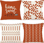 YCOLL Fall Pillow Covers 20x20 Set of 4, Modern Sofa Throw Pillow Cover by PillowCoversExpert