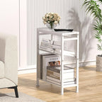 End Table for Small Space, 3-Tier Narrow Side Table - Image 8