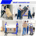 4-in-1 Hand Truck Dolly Heavy Duty Industrial Convertible, 1000 LBS Stair - Image 3