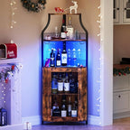 GarveeHome Corner Bar Wine Cabinet - Image 3