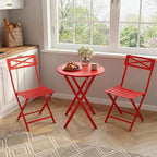 GarveeTech 3-Piece Folding Bistro Set, Heavy Duty Outdoor Patio Furniture - Image 8