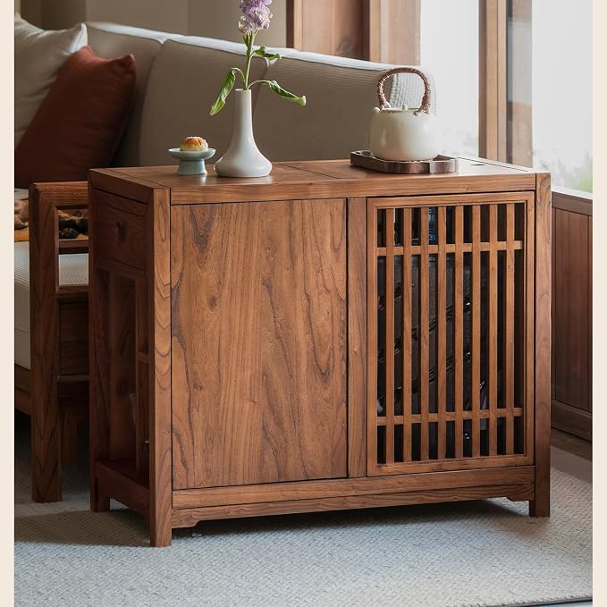 Sofas Chinese Style Wooden Sofa Side Table Tea Cabinet Side Cabinet Side - Image 7