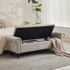 SOFTHION Storage Bench for Bedroom, Upholstered Chenille Storage Ottoman by SofthionDesign