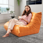 Hobestluk Giant Bean Bag Chair Lazy Floor Sofa, Memory Foam Fireside Sofa - Image 8