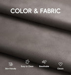 Hobestluk Small Bean Bag Chair Leather Beanbag Lazy Floor Sofa Bean Bags - Image 7