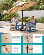 SERWALL Outdoor Rocking Chairs Set of 2 - Image 3