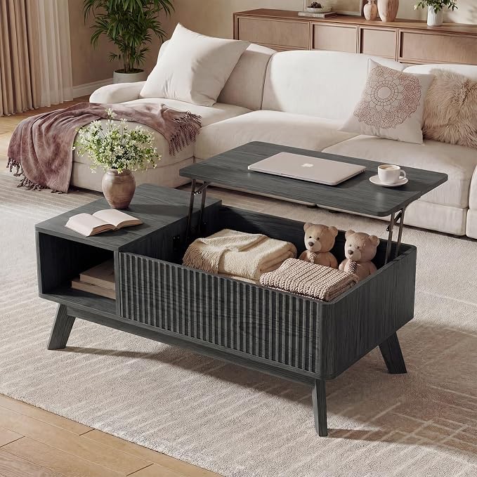 Wood Lift Top Coffee Table - Image 8