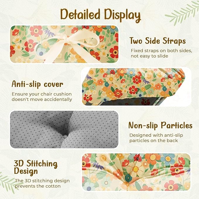 2 Pack Outdoor Chaise Lounge Chair Cushion 75.1 x 22.8 x 4.7 Inches 100% - Image 5