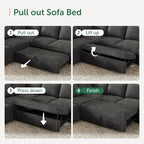 HONBAY Modular Sectional Sleeper Sofa - Image 4