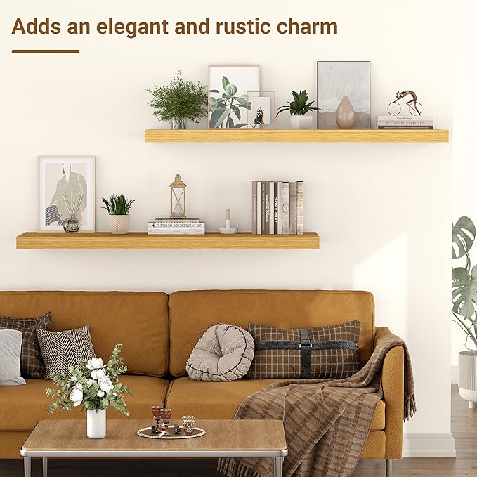 36 Inch Floating Shelves, 12 Inch Deep Floating Shelves - Image 5