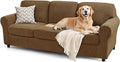 SUBRTEX 7 Pieces Stretch Sofa Slipcover Sets Couch Cover Sets Backrest Cushion by Subrtex