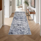 Washable Area Rug 3x8 Entryway Rug: Washable Modern Abstract Soft Thin Rug - Image 4