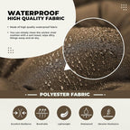 DANGHOOGY Wicker Chair Cushions, Waterproof Outdoor Loveseat Cushions - Image 4