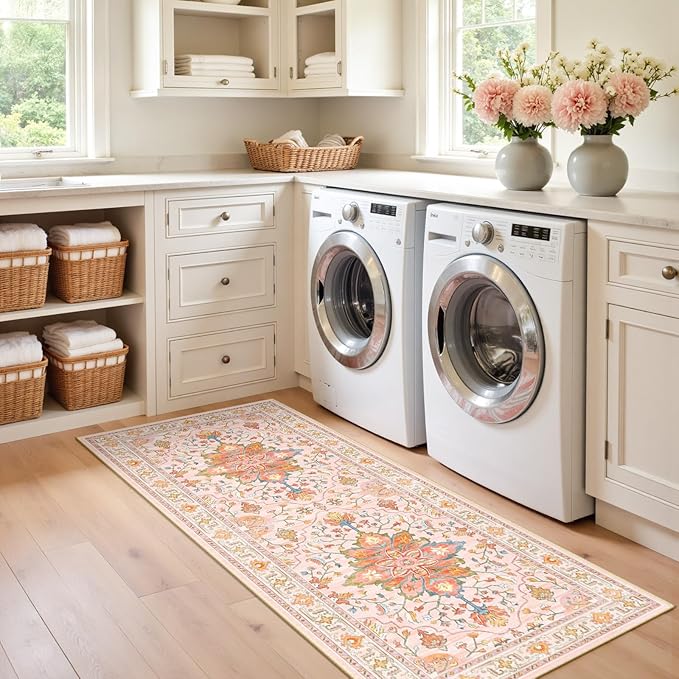 RELEANY Area Rugs 2'x6' Runner Rug Non Slip Washable - Image 2