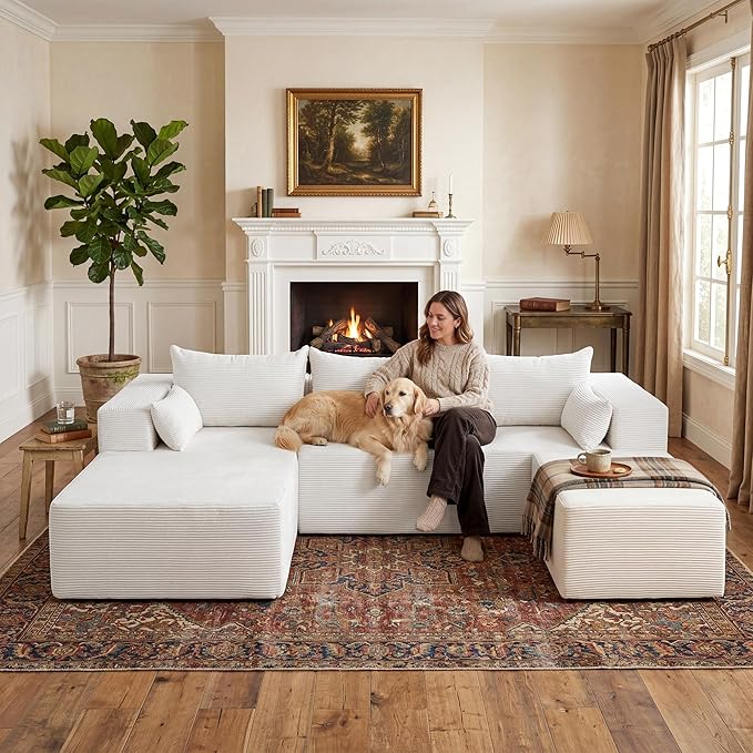 106" Cloud Sectional Boneless Couches - Image 5