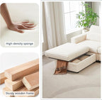 35.3" Corduroy Ottoman with Storage Oversized Ottoman - Image 5