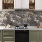 BAYYA Faux Marble Contact Paper Waterproof Countertop Peel and Stick Wallpaper - Image 5