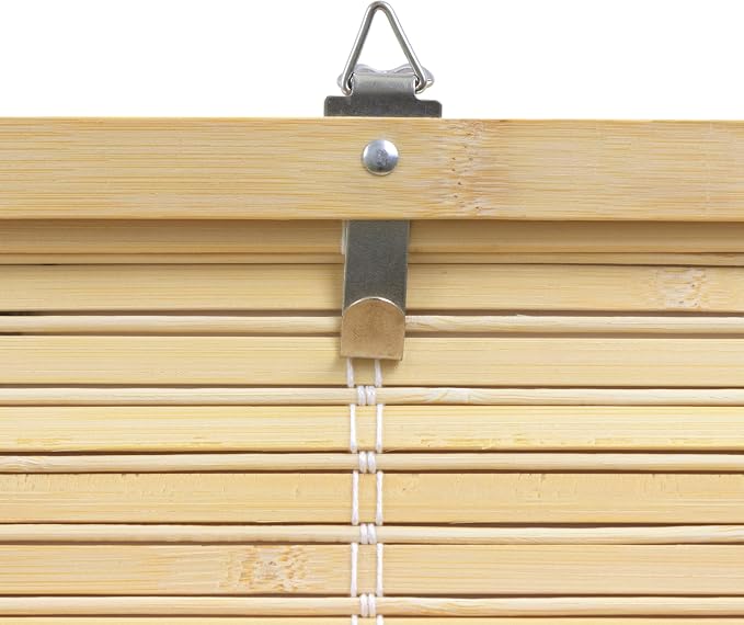 Red Lantern Bamboo Cordless Window Shade - Image 5