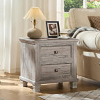 SAVOR LIFE Farmhouse Nightstand Set of 2 - Image 6