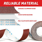 Emery Cloth Roll, 320 Grit Sandpaper Roll, Wet and Dry Emory Cloths - Image 2