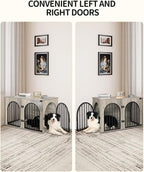 Hzuaneri 39.4" Wooden Dog Crate Furniture, Indoor Dog Kennel Dogs Cage - Image 5