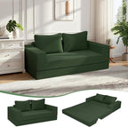 COMAX Convertible Sofa Bed Queen, Corduroy Folding Floor Couch Pull Out Couch by COMAX