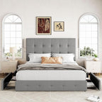 Allewie Upholstered Full Size Platform Bed Frame - Image 3