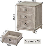 Joaxswe 18" Farmhouse Night Stand - Image 2