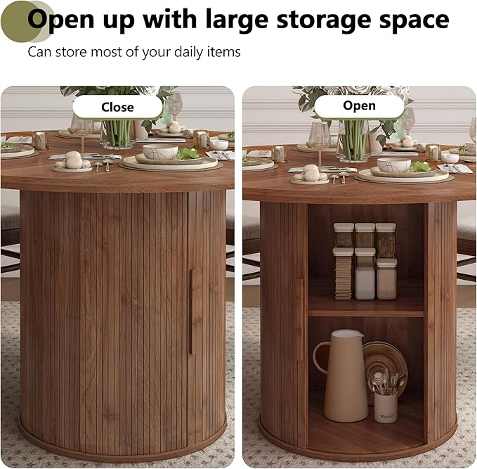 weselon 47 inch Round Dining Table - Image 5