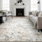 10x12 Area Rug Living Room Rug: Washable Modern Abstract Soft Thin Rug Indoor by FXRHLP