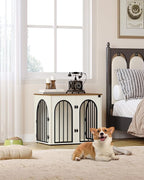 Hzuaneri 26.8'' Wooden Dog Crate Furniture, Indoor Dog Kennel Dogs Cage - Image 3