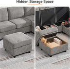 WUTUTUEE 25”Square Storage Ottoman Module - Image 4