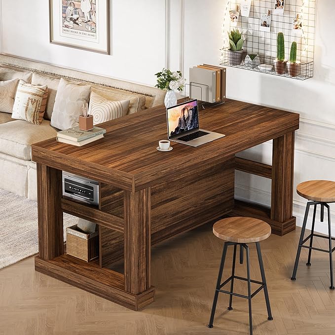 Tribesigns Bar Table, 55-Inch Counter Height Pub Table - Image 5