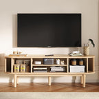 LINSY HOME 58" Fluted TV Stand for TVs up to 65 Inch, Mid Century Modern - Image 6