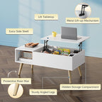 WLIVE Coffee Table for Living Room, Lift Top Coffee Table - Image 6
