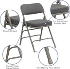 Flash Furniture Hercules Series Metal Folding Chairs - Image 4