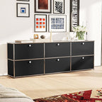 Modern Storage Cabinet Sideboard Versatile Free-Standing Organizer Cabinets - Image 7