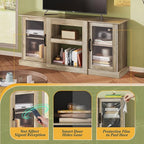 WLIVE Farmhouse TV Stand for 65 inch TV, Open Shelves TV Console for Living - Image 6