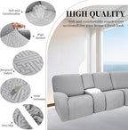 100% Waterproof Sectional Recliner Couch Covers - Image 5